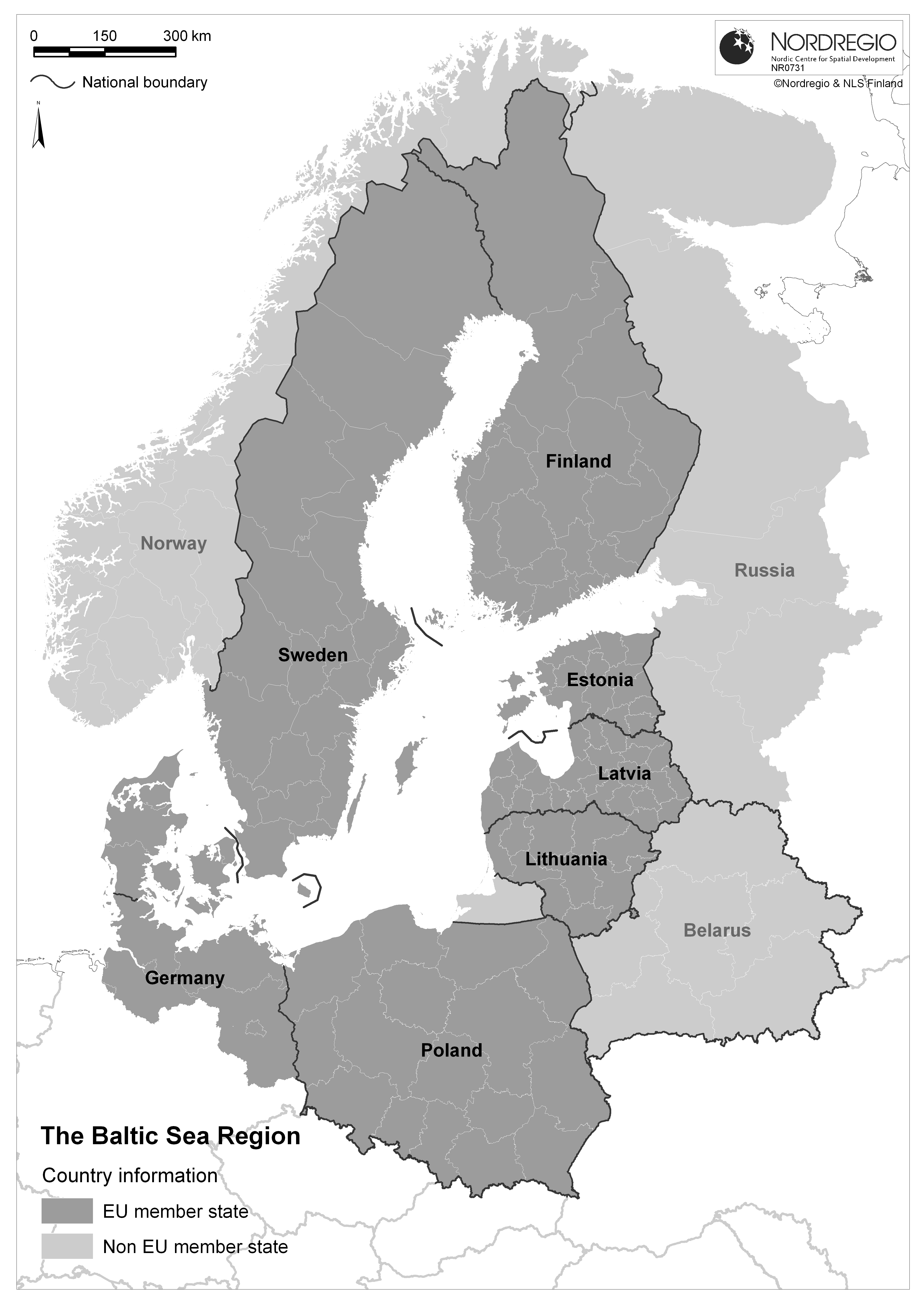 Europe Map Baltic States 0731 Baltic Sea Region 